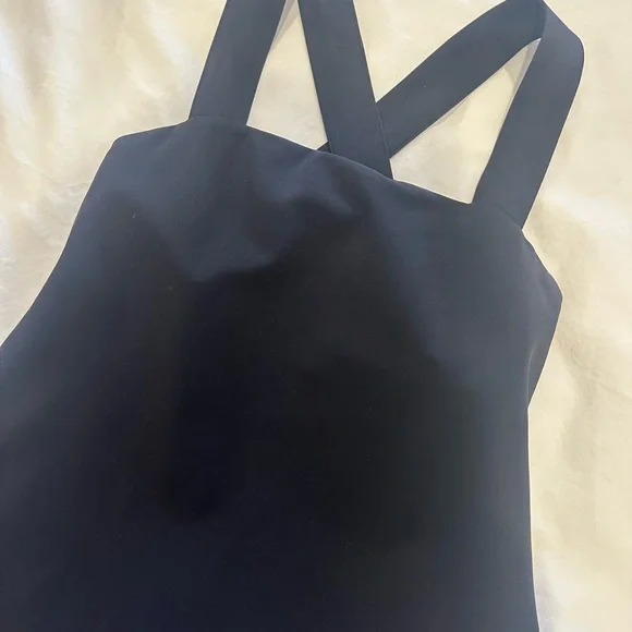 Theory Cross-back Square Neck Top - Picture 4 of 5